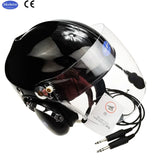 EN966 Standard Aircraft Pilot helmet Aviation helmet Fixed wing helmet headset Standard GA Dual plug