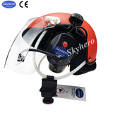 Free shipping EN966 standard noise cancelling paramotor helmet GD-C01