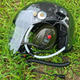 3M Headset Carbon Fiber Paramotor helmet with noise cancelling headset free shipping CR-GD-C02