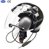 3M Paramotoring Free Shipping EN966 Standard Noise Cancelling Paramotor Helmet PPG Helmet 6.3mm plug 1.5m length cable GD-C03-S6