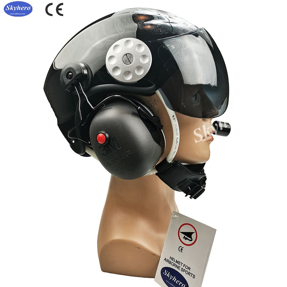 37dB Noise cancelling paramotor helmet paratrike helmet hang powered hang gliding helmet – skyherohelmet