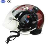Free shipping EN966 standard noise cancelling paramotor helmet GD-C01