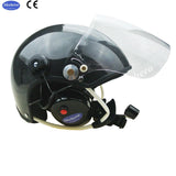 Carbon fiber material Bluetooth paramotor Helmet  EN966 Standard Noise Cancelling Paramotor Helmet PPG Helmet BT-CR-GD-C01