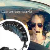 Aviation headset aviation headphones passive noise cancelling for pilot and passenger