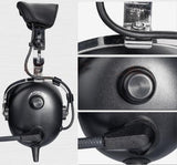 Aviation headset aviation headphones passive noise cancelling for pilot and passenger