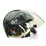 3M Headset Carbon Fiber Paramotor helmet with noise cancelling headset free shipping CR-GD-C02
