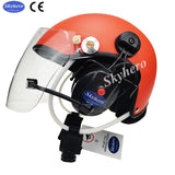 Free shipping EN966 standard noise cancelling paramotor helmet GD-C01
