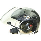 3M Headset Carbon Fiber Paramotor helmet with noise cancelling headset free shipping CR-GD-C02