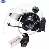 Bluetooth Noise Reduction Paramotor Helmet High Noise Cancel Headset Close To The Ear Fiber Glass PPG Helmet BT-GD-C01
