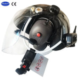 37db high noise cancelling peltor headset Bluetooth Paramotor Helmet, Powered Paragliding Helmet, EN966, BT-CR-GD-C03, Black, White, Red Color