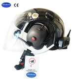 37db high noise cancelling peltor headset Bluetooth Paramotor Helmet, Powered Paragliding Helmet, EN966, BT-CR-GD-C03, Black, White, Red Color