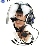 EN966 Standard Aircraft Pilot helmet Aviation helmet Fixed wing helmet headset Standard GA Dual plug