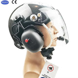 37dB NRR Noise cancelling paramotor helmet Dynamic microphone EN966 standard PPG helmetGD-C03-XLR
