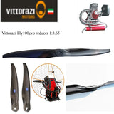 Paramotor propeller Vittorazi Fly100evo reducer 1:3.65 125cm 130cm 2 blades 3 blades