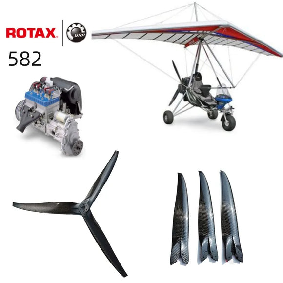 Rotax 582 Carbon Propeller, Ultra Light Parachute Propeller, Powered Parachute