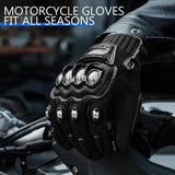 Touchscreen Alloy Steel Motorcycle Gloves for Men Bicycle Motorbike Racing Glove