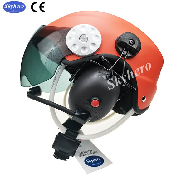 37dB NRR Noise cancelling paramotor helmet Dynamic microphone EN966 standard PPG helmetGD-K03-XLR