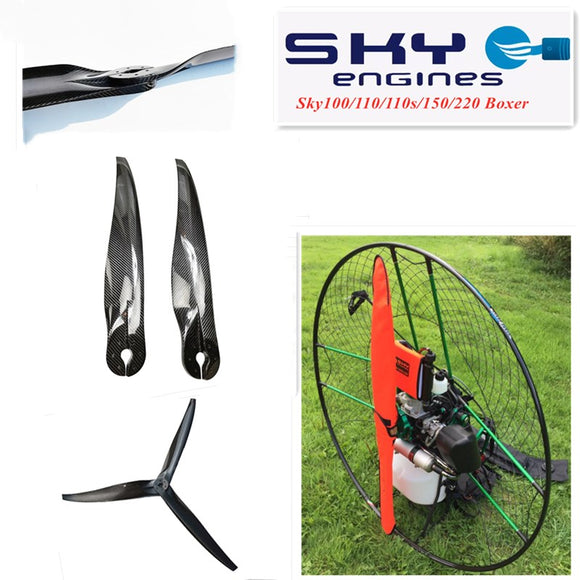 Sky Engines Sky110S  Paramotor carbon propeller 125cm reducer 1:4 6 M6 d50mm tax incl free shipping