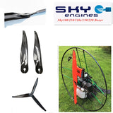 Sky Engines Sky110S  Paramotor carbon propeller 125cm reducer 1:4 6 M6 d50mm tax incl free shipping