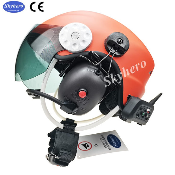 Bluetooth paramotor helmet EN966 Standard Noise Cancelling paratrike Helmet 3M Paramotoring Headset PPG Helmet