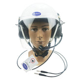 EN966 certified Aviation Communication Helmet White Flight helmet for gliding, ultralight and PPG GD-C01-GA