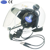 EN966 certified Aviation Communication Helmet White Flight helmet for gliding, ultralight and PPG GD-C01-GA