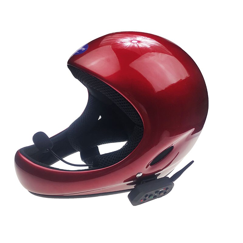bike helmet for paragliding Full Face Paragliding Helmet with Bluetooth intercom Fiber Glass Para –  skyherohelmet