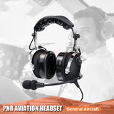 Aviation headset aviation headphones passive noise cancelling for pilot and passenger