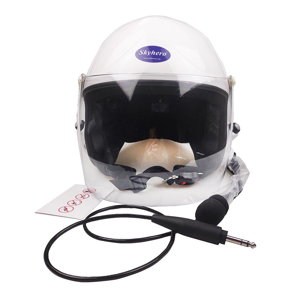 aviation style motorcycle helmet Paramotor helmet GD-G-S6 red balck EN966 standard Noise cancel heads – skyherohelmet