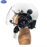 Bluetooth Noise Reduction Paramotor Helmet High Noise Cancel Headset Close To The Ear Fiber Glass PPG Helmet BT-GD-C01